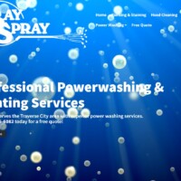 Bay Spray Power Wash website designed by Pro Web Marketing