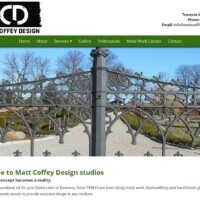 Matt Coffey Designs website designed by Pro Web Marketing