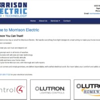 Morrison Electric Inc website design by Pro Web Marketing