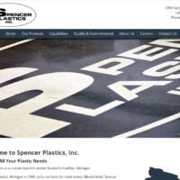 Spencer Plastics website designed by Pro Web Marketing