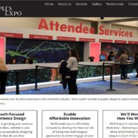 Staples Expos website designed by pro web marketing