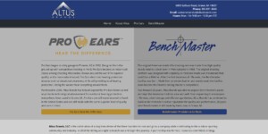 Altus Brands Landing Page designed by Pro Web Marketing