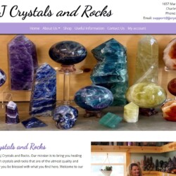 J & J Crystals and Rocks website designed by Pro Web Marketing