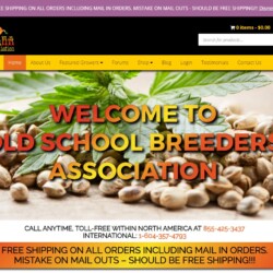Old School Breeders Association home page designed by Pro Web Marketing